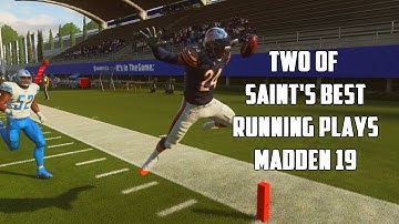BEST TWO SAINTS RUN PLAYS IN MADDEN 19 | DESTROY ANY DEFENSE FOR LOTS OF YARDS