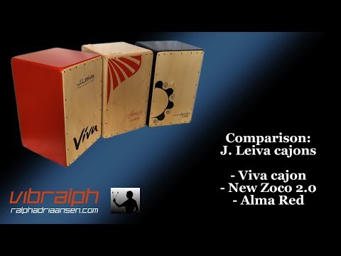 Comparison: J. Leiva cajons - Viva Cajon / New Zoco 2.0 / Alma Red