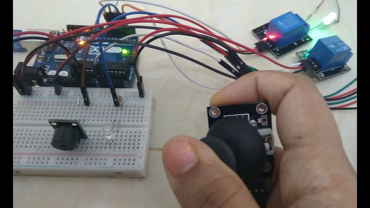 Arduino - Controlling various components with Joystick - YouTube