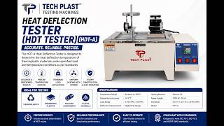 Heat Deflection Tester (HDT-A) |ASTM D648 /ISO 75 |Heat Deflection Temperature Tester | Manufacturer
