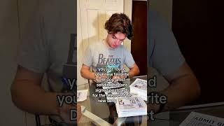 mailing signed POSTCARDS to my DAY 1 FANS! ⚡️ #popmusic #indieartist