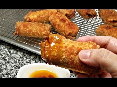 How To Make EGG ROLLS | HOMEMADE EGG ROLLS RECIPE | DUCK SAUCE RECIPE