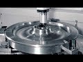 Amazing Heavy Duty CNC Rolling Mill Machine Work, Modern Automatic Rail Wheel Manufacturing Process