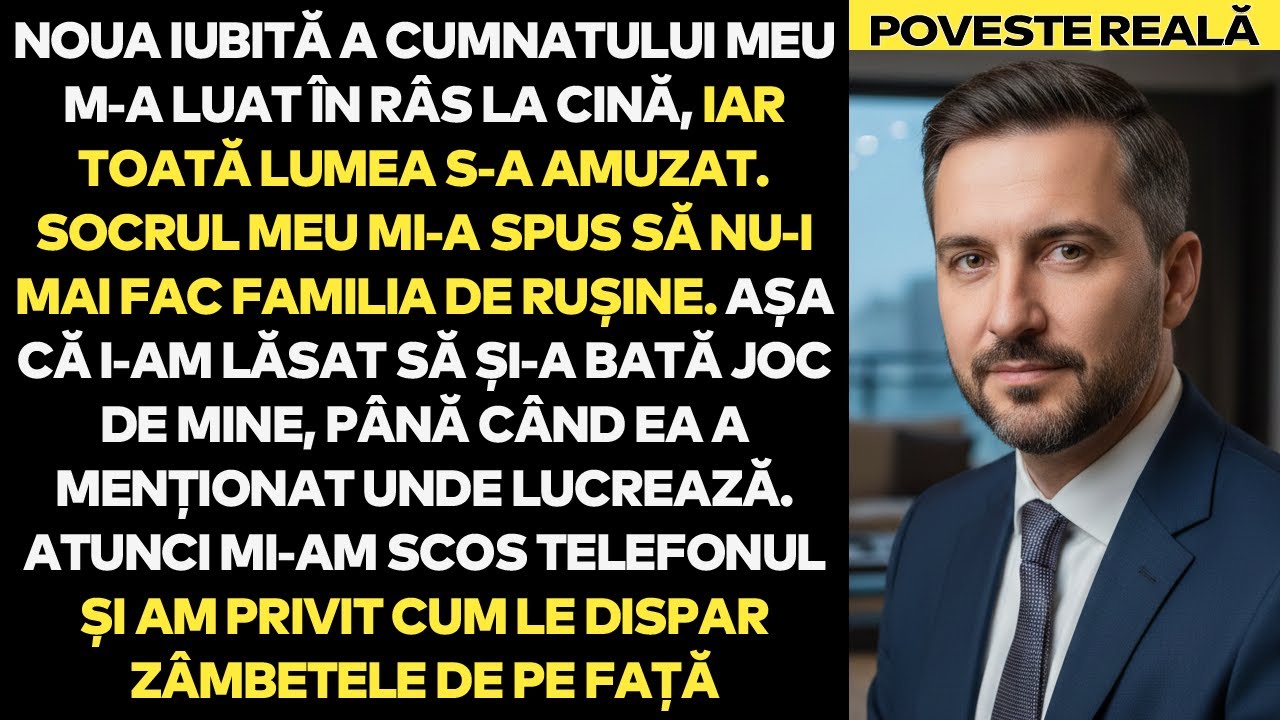 Iubita Nouă A Cumnatului M-A Umilit La Cină – Toți Râdeau Până Când Am Arătat Asta