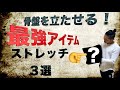 骨盤を立たせる為の最強アイテムと股関節ストレッチ３選を紹介！