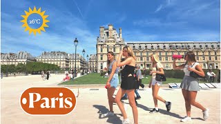 Paris, France 🇫🇷  🔥 - Paris Hot Sunny day 26°C | Paris Spring 2024 | Paris 4K HDR Walk by UHD Walking Adventures 5,265 views 1 month ago 46 minutes