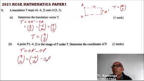 2021 KCSE MATHEMATICS PAPER 1 QUESTION 9