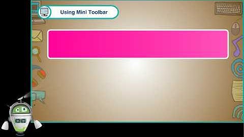 Using Mini Toolbar-Formatting in MS Word 2010-Class 4-Chapter 3-Part 8
