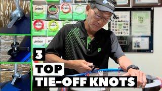 Racquet Stringing [3 Top Tie-Off Knots]