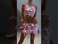 To order this pink mini dress DM reineecouture A statement halter-neck mini featuring layered