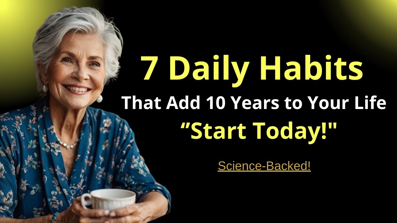 Wise Elders' Life/ 7 habits to help seniors live longer - YouTube