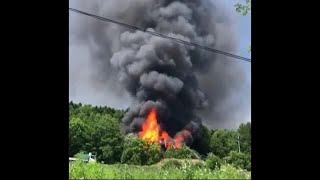 もうもうと黒煙…置戸町で住宅全焼 周辺の山林にも延焼 消防団員2人も熱中症疑いで搬送 (21/06/27 18:50)