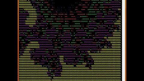 ASCII Mandelbrot 2020