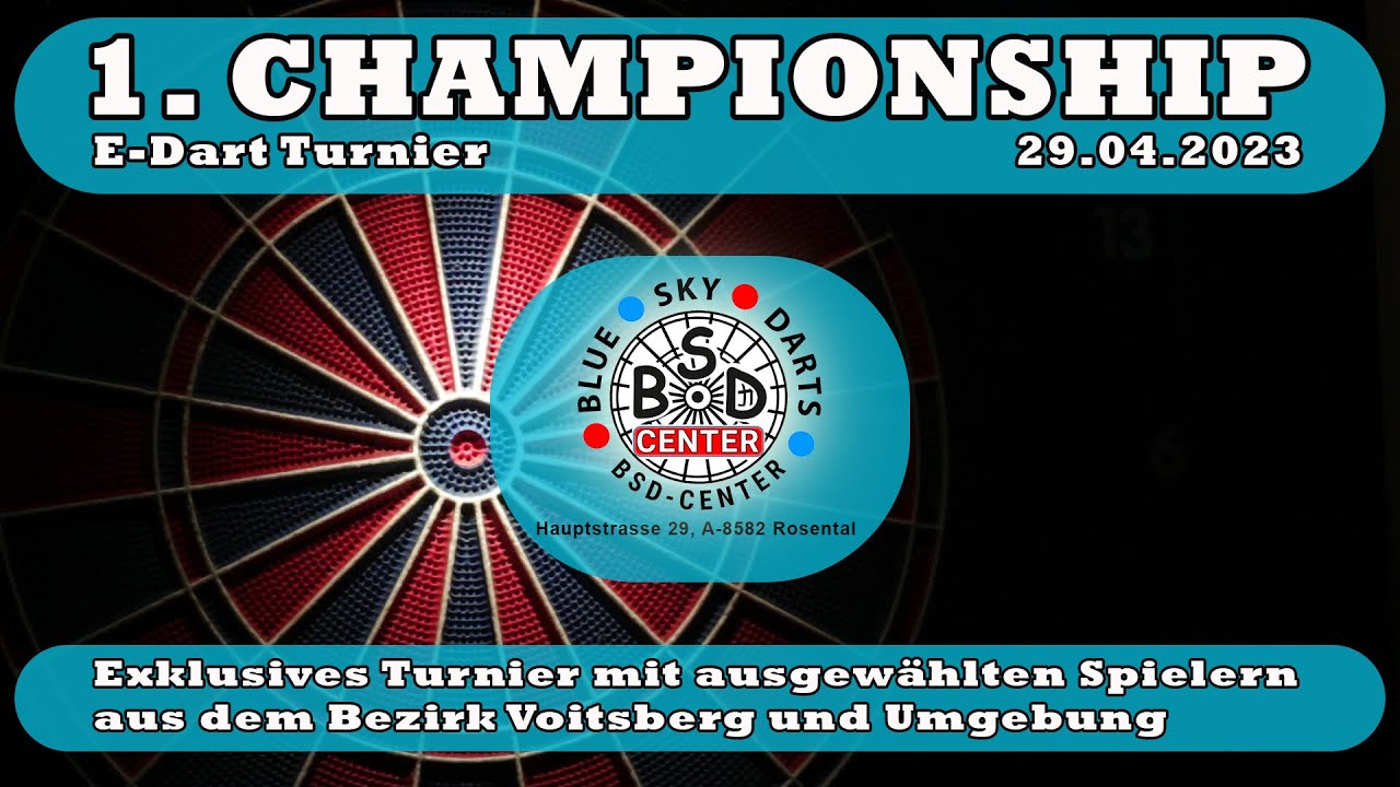 1.Championship E-Dart Turnier
