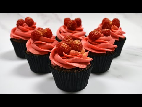 Chocolate Raspberry Truffle Cupcakes