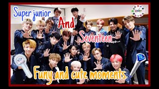 Super junior and seventeen Funy and cute moments! PART #1