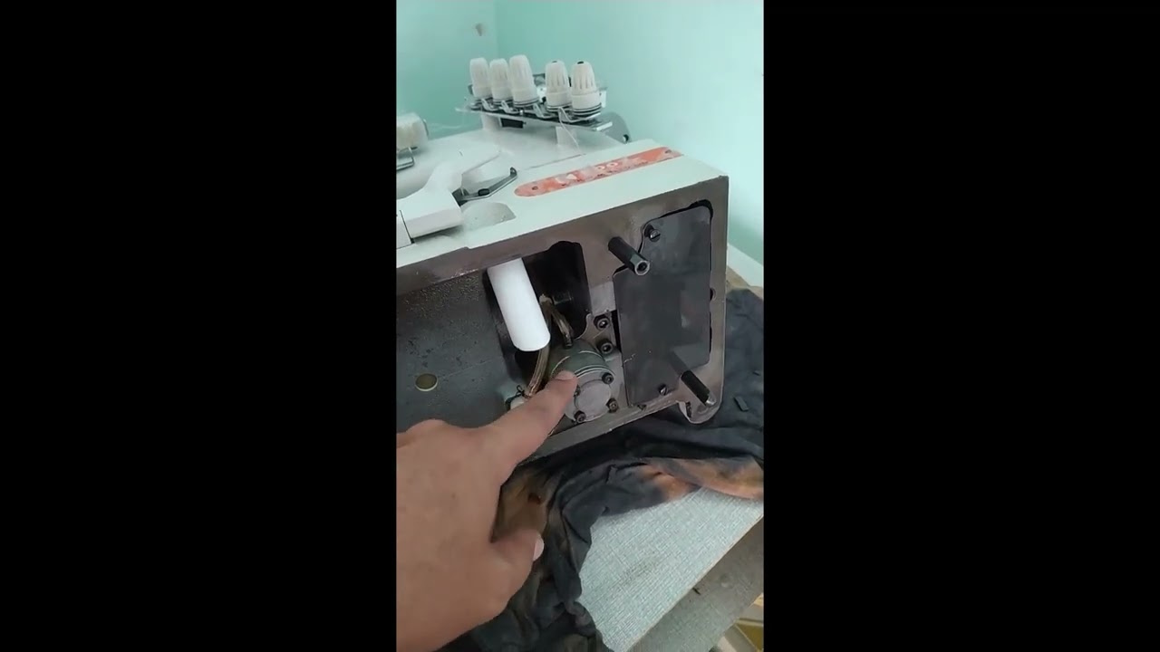 Cambio correa de tiempo maquina industrial siruba collaretera-interlock