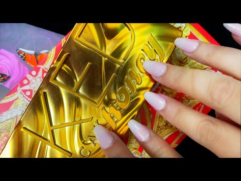 ASMR| Eyeshadow Palette Tingles 🌟 Tracing, Reading Shade Names, Tapping, Scratching (Show & Tell)