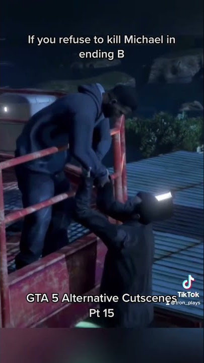 If you refuse to kill Michael in Ending B - GTA 5 Alternative Cutscenes Pt 15