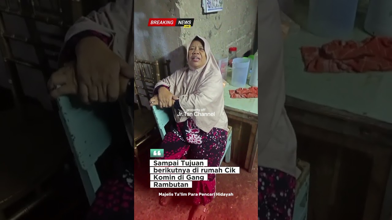 Ungkapan kebahagiaan Cik Komin yang tidak bisa di bayangkan atas hadirnya para Guru & Jama'ah PPH