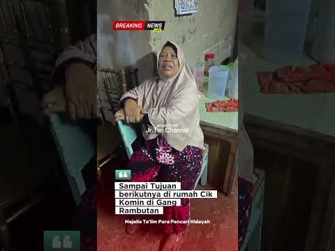 Ungkapan kebahagiaan Cik Komin yang tidak bisa di bayangkan atas hadirnya para Guru & Jama'ah PPH