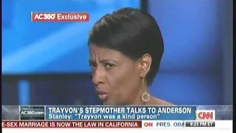 Alicia Stanley (raised Trayvon) on Anderson Cooper...