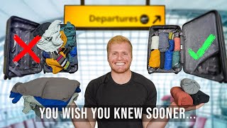How to Fold Clothes for Travel to SAVE SPACE (Tutorial)