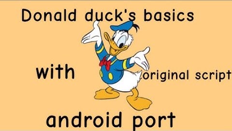 Donald duck 🦆 Donald duck