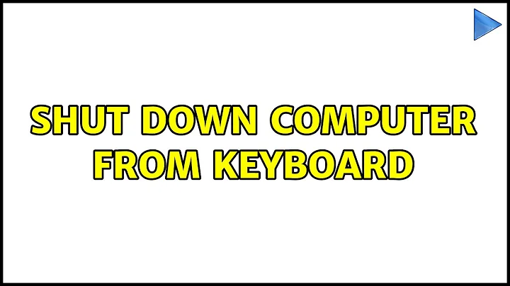 Ubuntu: Shut down computer from keyboard