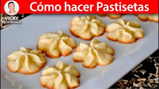 Cómo hacer PASTISETAS Galletas de Mantequilla | #VickyRecetaFacil