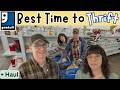 GOODWILL Thrifters: Best Time to Thrift - Thrift with Me - Lots of Finds