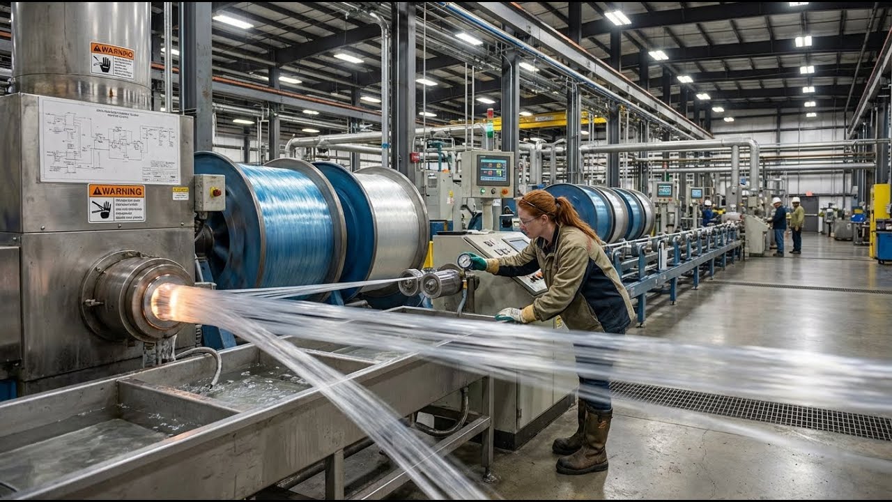 Inside the Largest Fishing Line Processing Facility – 200-Pound Test Line Production