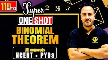 Binomial Theorem One Shot Maths | Class 11th Maths NCERT  Theorem Introduction/Exercise Ushank Sir
