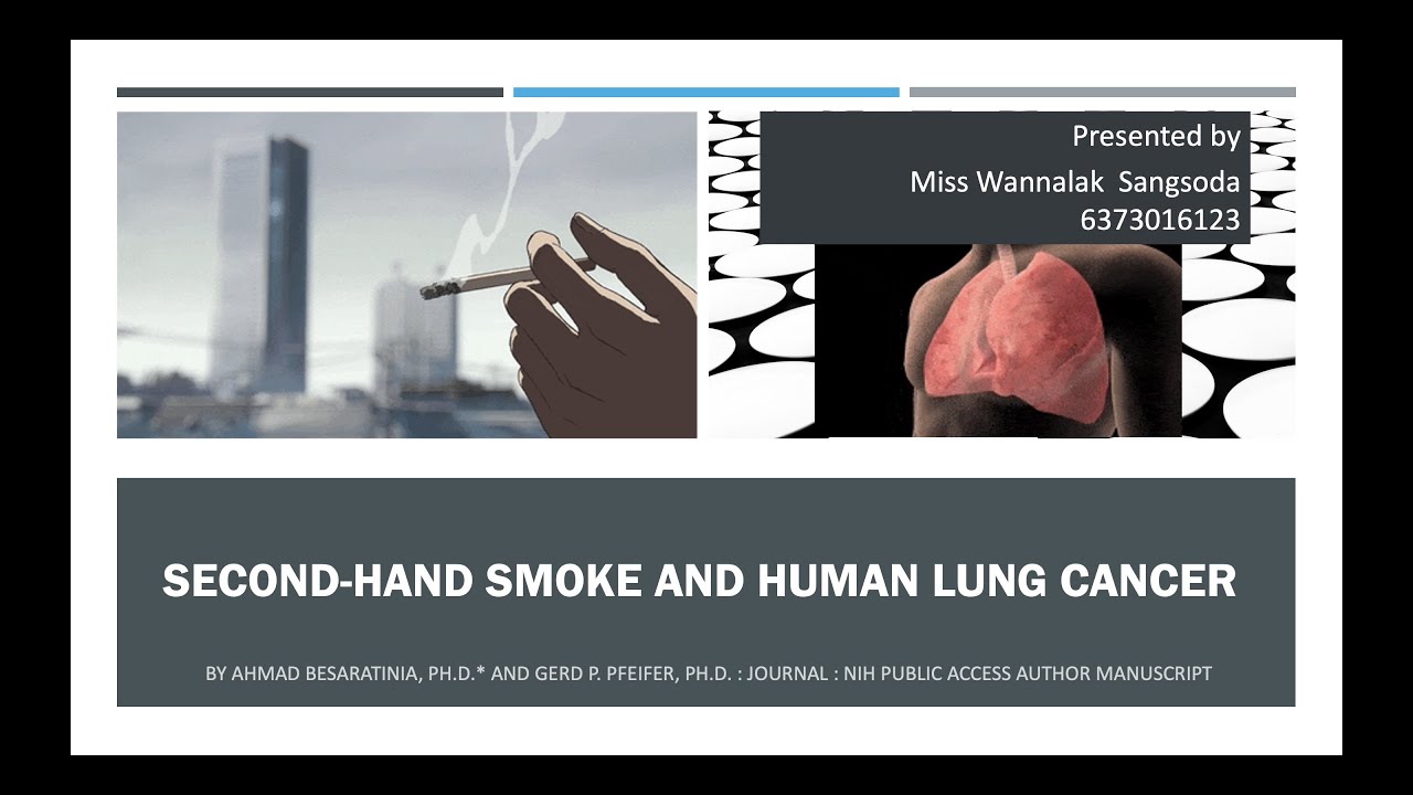 Does secondhand cigarette smoke cause lung cancer in nonsmokers? YouTube