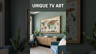 #shorts #frametvart World Map Beach Pebbles Mosaic Frame TV Art | Abstract Earthy Travel Inspired