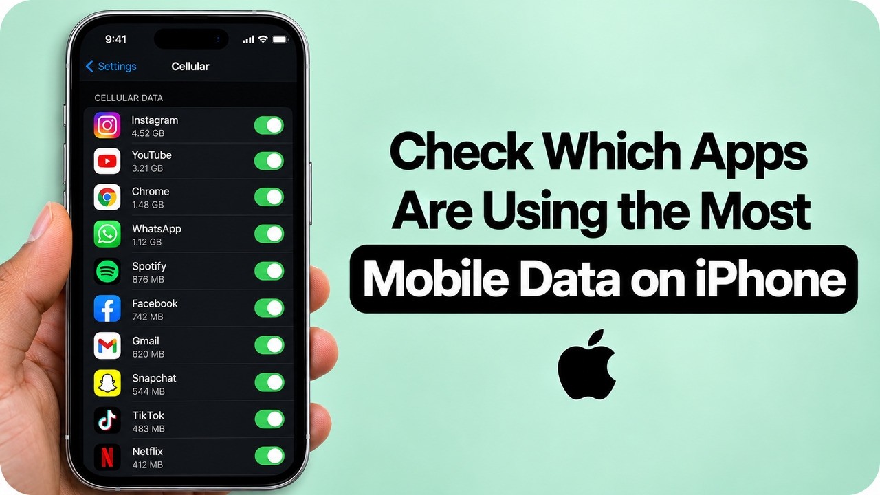 How to Check Which Apps Are Using the Most Mobile Data on iPhone - YouTube