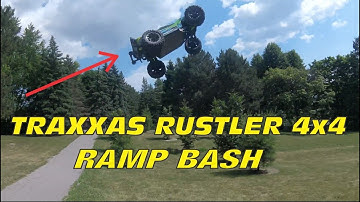 Traxxas Rustler 4x4 & Slash 4x4 Ramp Bash - RC Car Jumping & Bashing