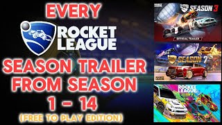 EVERY Rocket League Season Trailer From Season 1 - 14 🏎