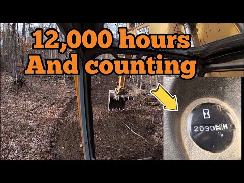 12,000 hour john deere 120 building road - youtube yacht series