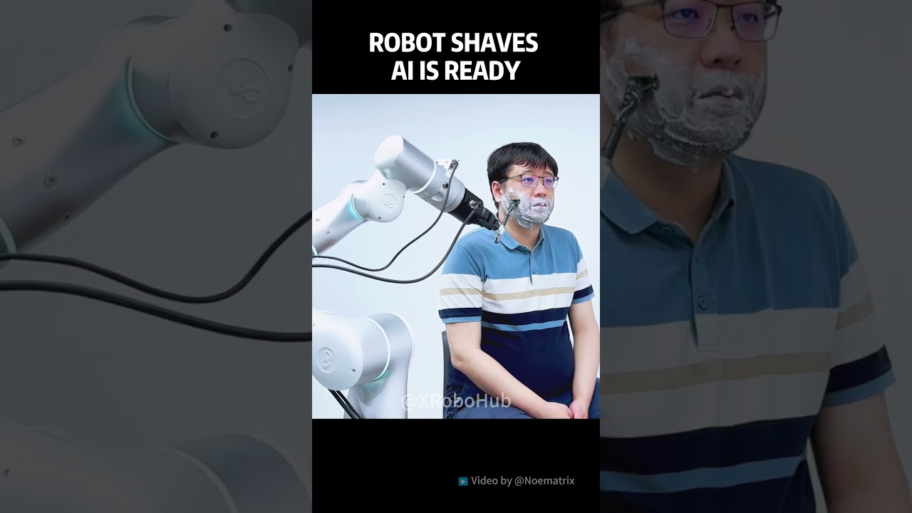 🤖 World's First Robot Shave! Would YOU trust this 