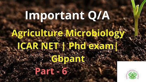 Agriculture microbiology MCQ practice | previous year questions of ICAR net and Gbpant | Agriculture