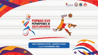 [LIVE] SEMI FINAL TIM REGU PUTRA l JAWA TENGAH VS SULAWESI SELATAN| POPNAS JAKARTA SEPAKTAKRAW 2025 screenshot 1