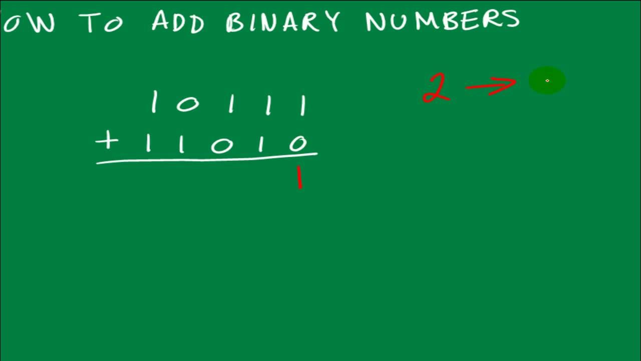 How To Add Binary Numbers, Binary Arithmetic - YouTube