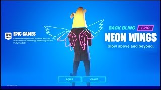 HOW TO GET NEON WINGS BACKBLING For FREE RIGHT NOW (Fortnite)