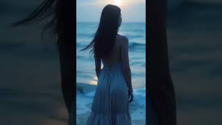 'Moonlight, waves & a silver dream...✨🌊 #Shorts #Aesthetic #OceanVibes'---