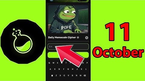 Meme Lab Bot Daily Cipher 11 October | Meme Lab Cipher Code Today | Daily Memecoin Cipher 11 October