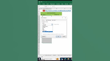 Data Validation in excel - Example 1 |Entry for Name (Text) only in Excel |#excel #datavalidation