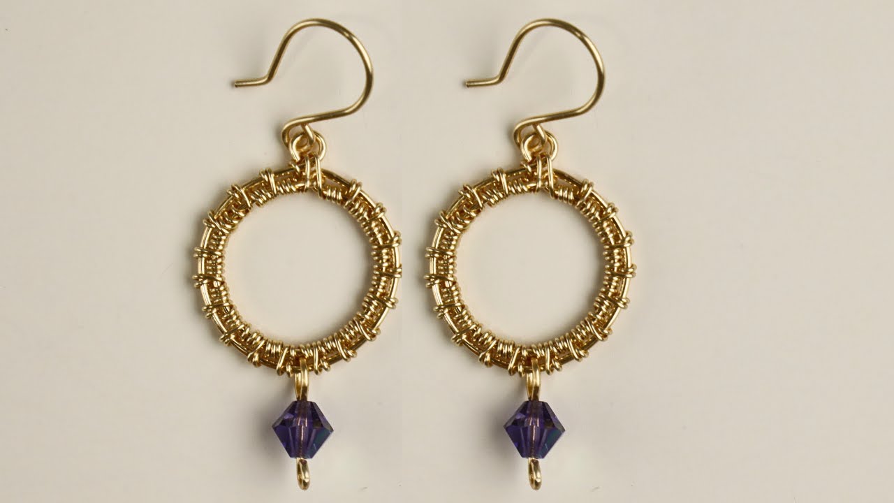 Wire Woven Hoop Earrings // Day 1 of the 10-Day Beginner Wire Weaving ...