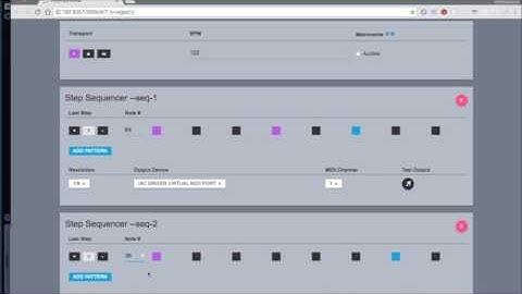 Polyrhythmical demo - a Javascript MIDI polyrhythmic sequencer