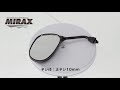 【MIRAX（ミラックス）】楕円ミラー 正ネジ10mm　mirax18